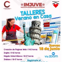 Talleres Verano en Casa: Creación de Páginas web / Inglés / Hágalo usted mismo / Italiano