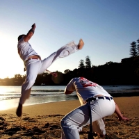 Taller de Capoeira - Las niñas al centro