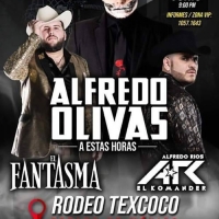 Alfredo Olivas, el Fantasma y el Komander en el Rodeo Texcoco